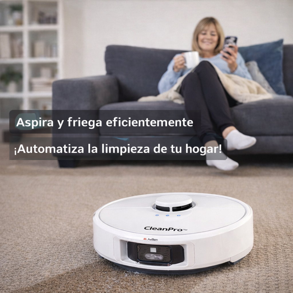 CleanPro™ – La revolución en limpieza: barre, aspira y friega por ti mientras te relajas (30 días de prueba + Garantía de 5 años + Regalo HOY)